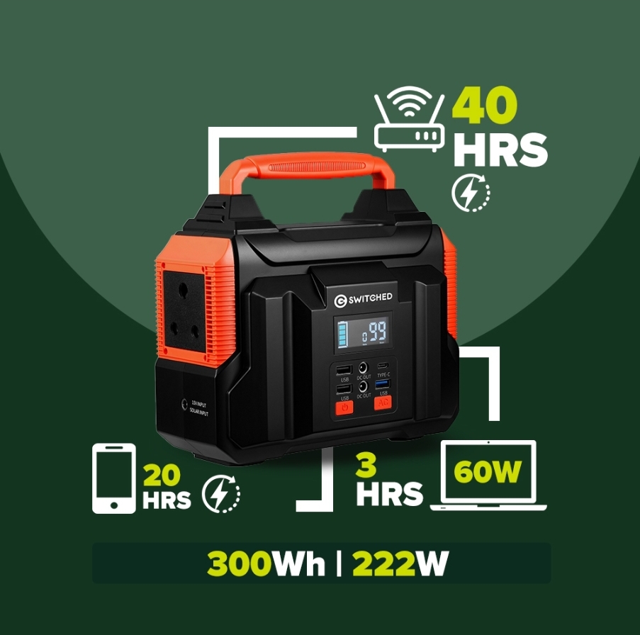 Switched 300W Portable Station - (222Wh) - New / Sealed - Image 3