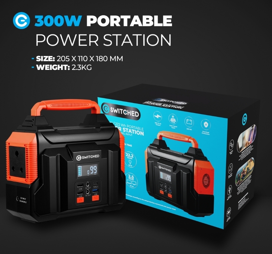 Switched 300W Portable Station - (222Wh) - New / Sealed